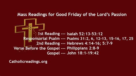 good friday readings and ideas
